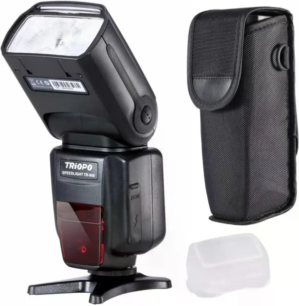 Flash para Canon y Nikon Alta Velocidad 1/8000 HSS E-TTL I-TTL GN58 Triopo TR-988 1