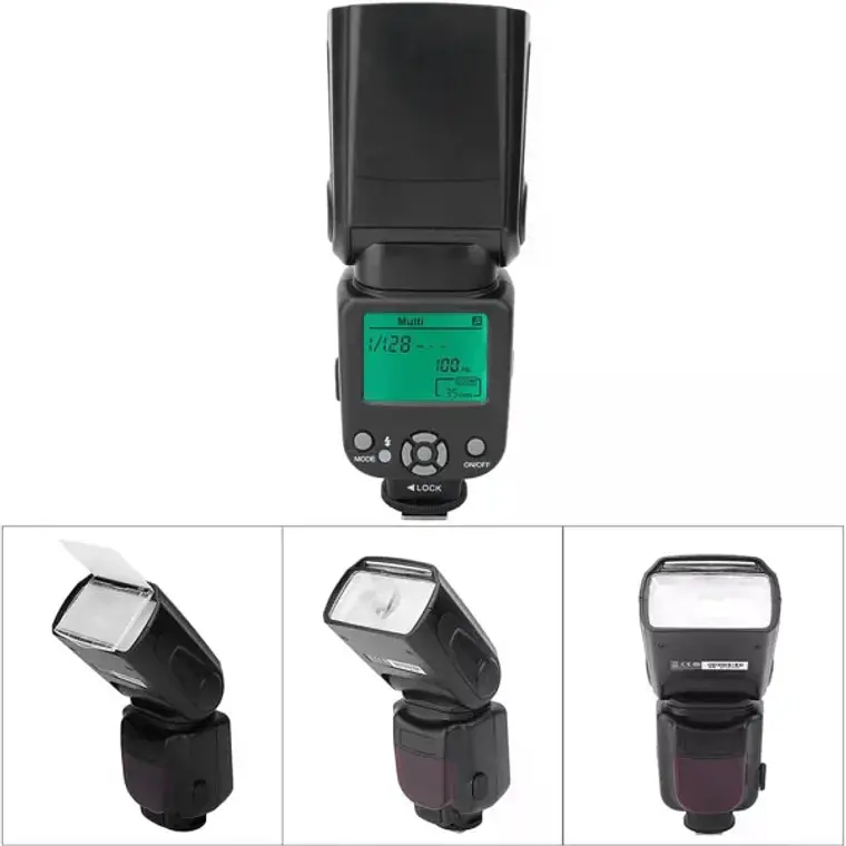 Flash de Montura Universal de Contacto Central Triopo TR-950 7