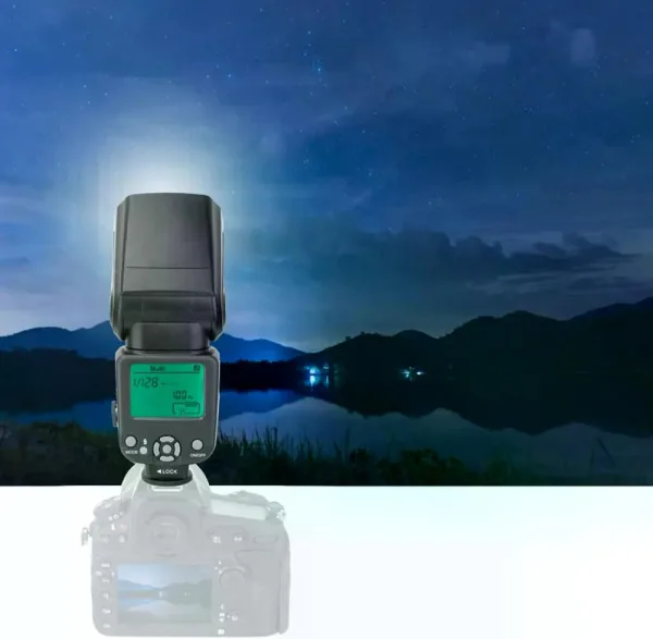 Flash de Montura Universal de Contacto Central Triopo TR-950 4