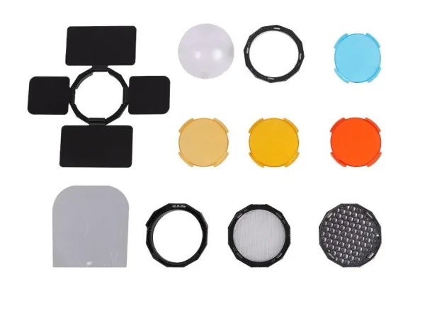 Set de Accesorios para Flash Speedlight Redondo Triopo TR-09 5