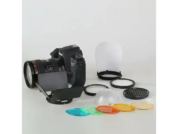 Set de Accesorios para Flash Speedlight Redondo Triopo TR-09