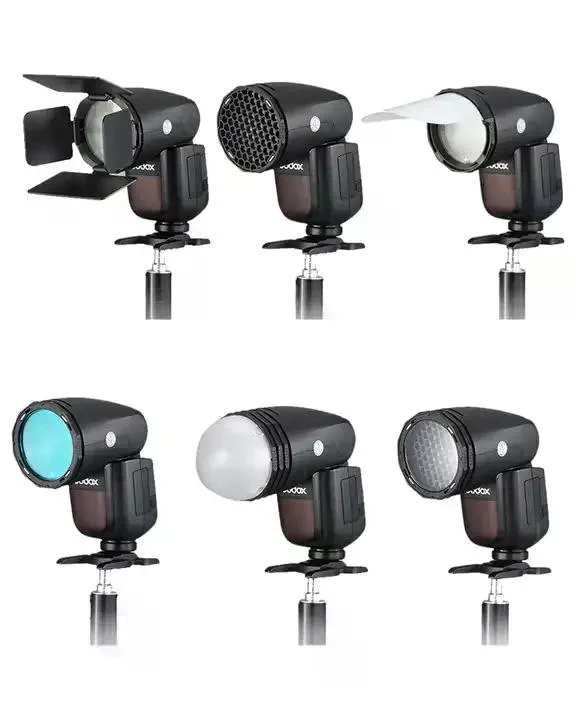 Set de Accesorios para Flash Speedlight Redondo Triopo TR-09 4