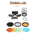 Set de Accesorios para Flash Speedlight Redondo Triopo TR-09 3