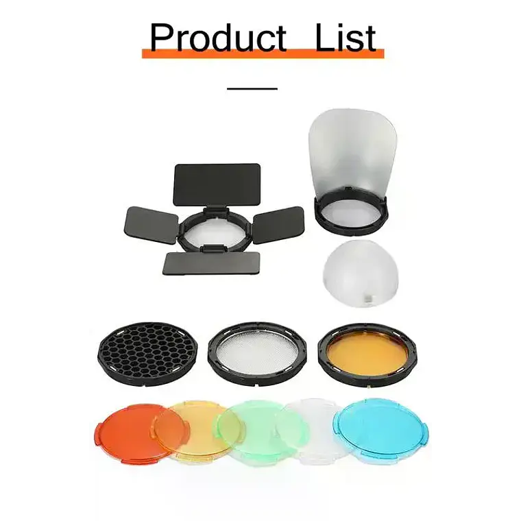 Set de Accesorios para Flash Speedlight Redondo Triopo TR-09 3