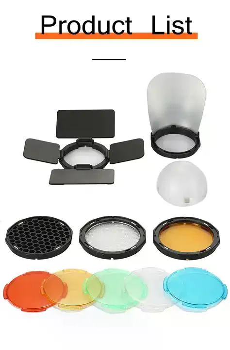 Set de Accesorios para Flash Speedlight Redondo Triopo TR-09 3