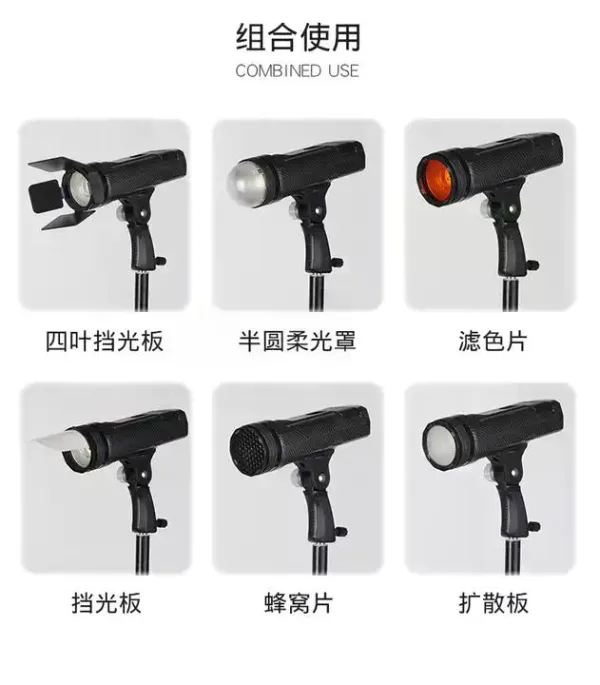 Set de Accesorios para Flash Speedlight Redondo Triopo TR-09 6