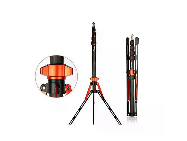 Trípode de Iluminación Ultra Liviano de Fibra de Carbono Triopo LS-255