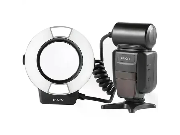 Flash Anular para Macro Fotografía con Luz LED para Nikon Triopo TR-15EXN