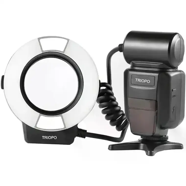 Flash Anular para Macro Fotografía con Luz LED para Nikon Triopo TR-15EXN 1