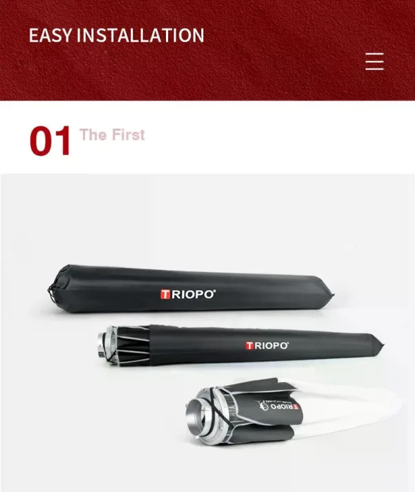 Softbox Tipo Lantern 85 cm con Montura Bowens Triopo KQ85 3