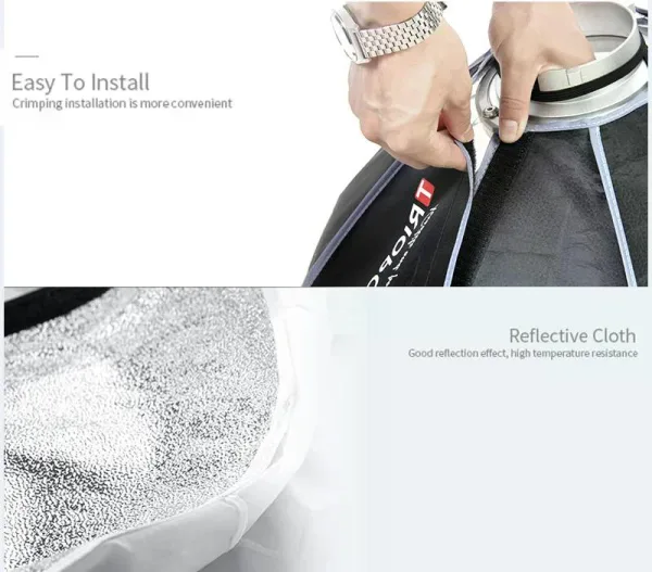 Softbox Tipo Lantern 85 cm con Montura Bowens Triopo KQ85 7