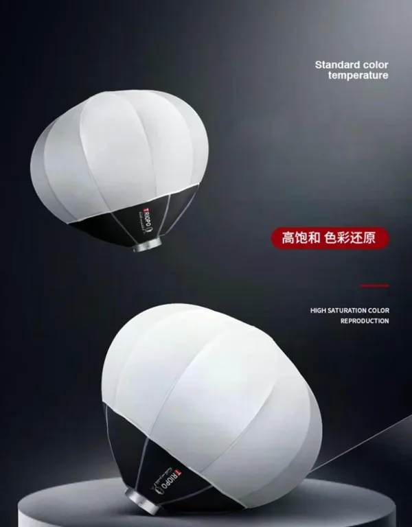 Softbox Tipo Lantern 55 cm con Montura Bowens Triopo KQ55 2