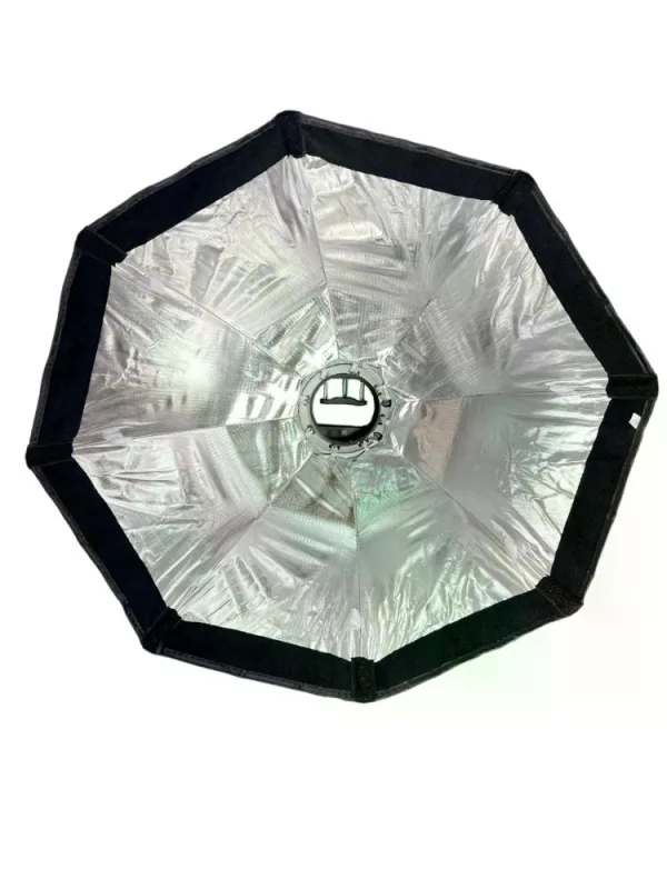 Softbox Octogonal de Armado Instantáneo 120 cm con Montura Bowens y Speedlight Triopo K3-120 + TR-07C 2