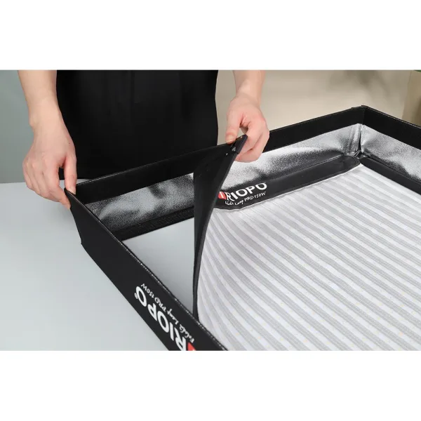 Luz LED Plegable Bicolor 150 W 60×60 cm con Adaptador V-Mount Triopo Fold2 Lamp PRO E 2