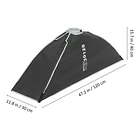 Softbox de Armado Instantáneo 30×120 cm con Montura Bowens y Speedlight Triopo K3-30120 + TR-07C 1