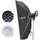 Softbox de Armado Instantáneo 30×120 cm con Montura Bowens y Speedlight Triopo K3-30120 + TR-07C - Miniatura 4