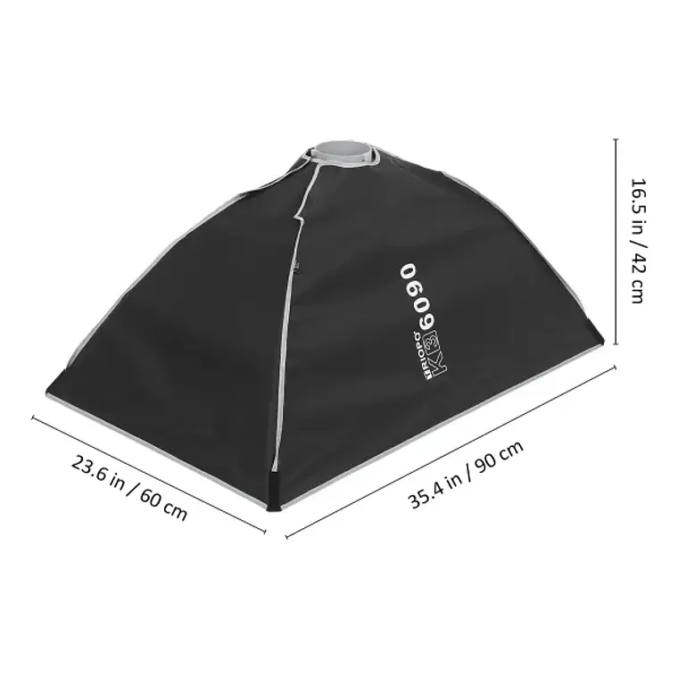 Softbox de Armado Instantáneo 60×90 cm con Montura Bowens y Speedlight Triopo K3-6090 + TR-07C 3