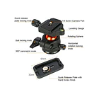 Cabezal de Bola Soporta 6 kg Triopo KJ36 4