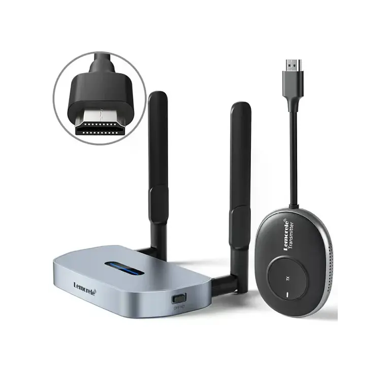 Transmisor de Video Inalámbrico 4K HDMI a HDMI o VGA Lemorele Q5R1 1