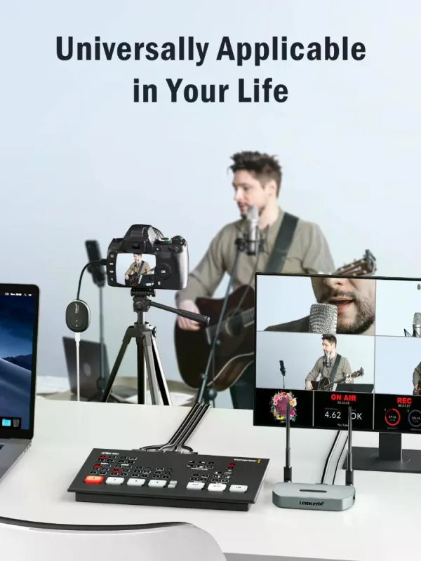 Transmisor de Video Inalámbrico 4K HDMI a HDMI o VGA Lemorele Q5R1 2