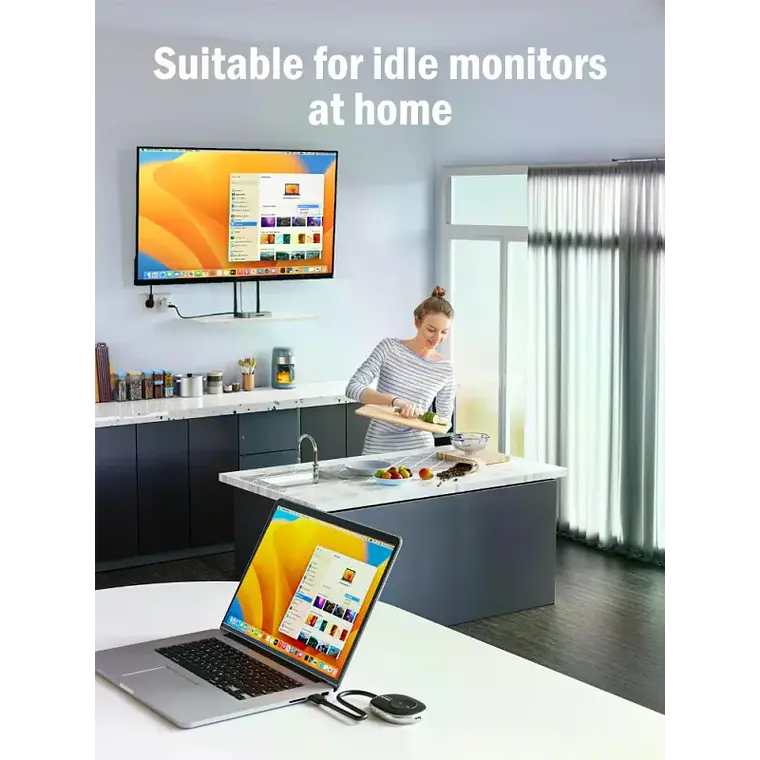 Transmisor de Video Inalámbrico 4K HDMI a HDMI o VGA Lemorele Q5R1 6