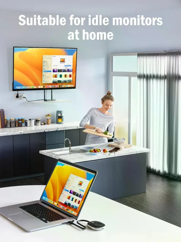 Transmisor de Video Inalámbrico 4K HDMI a HDMI o VGA Lemorele Q5R1 6