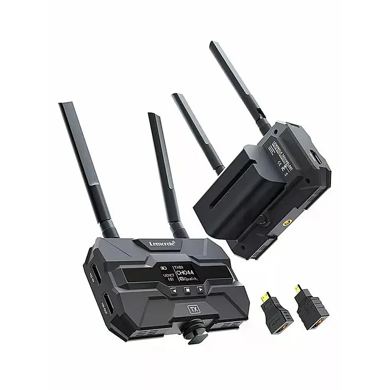Kit Transmisor de Video Inalámbrico con Receptor y Baterías Lemorele R200 1
