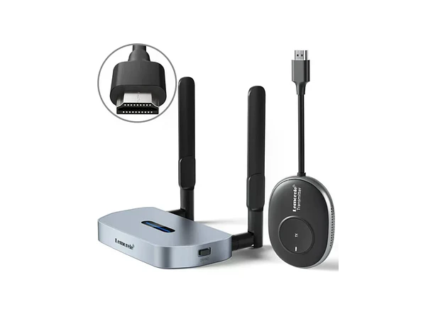 Transmisor de Video Inalámbrico 4K HDMI a HDMI o VGA Lemorele Q5R1