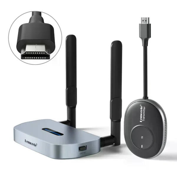 Transmisor de Video Inalámbrico 4K HDMI a HDMI o VGA Lemorele Q5R1 8