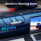 Hub USB-C 5 en 1 con HDMI 4K y Carga Rápida para Profesionales en Movimiento Lemorele TC101 5