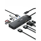 Docking Station USB-C 10 en 1 con Triple Salida de Video y Audio 3,5 mm Lemorele TC94 1