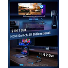 Switch HDMI Bidireccional 4K 60Hz Lemorele HS001 3