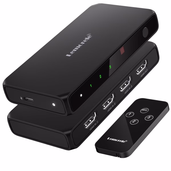 Switch HDMI 4K con Control Remoto Lemorele G99 1