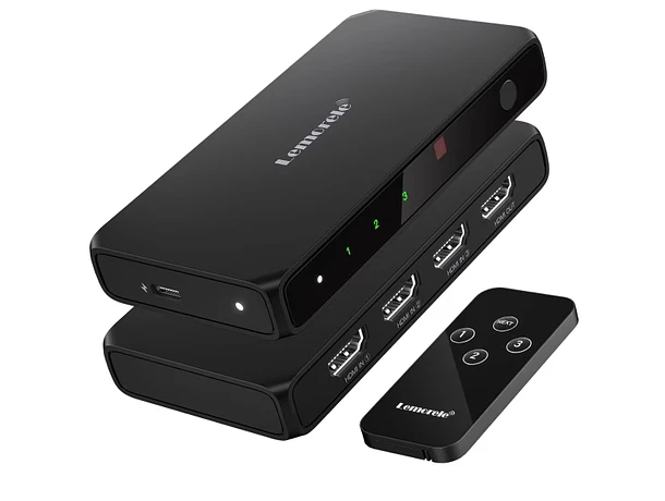 Switch HDMI 4K con Control Remoto Lemorele G99