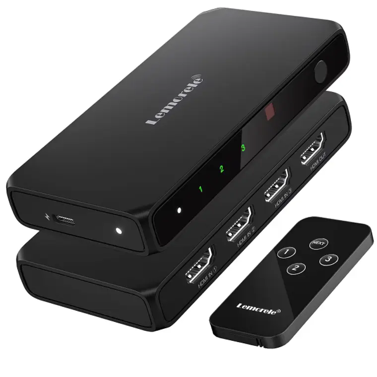 Switch HDMI 4K con Control Remoto Lemorele G99 1