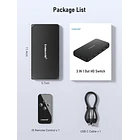 Switch HDMI 4K con Control Remoto Lemorele G99 7