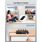 Switch HDMI 4K con Control Remoto Lemorele G99 3