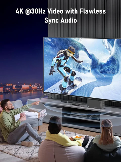 Switch HDMI 4K con Control Remoto Lemorele G99
