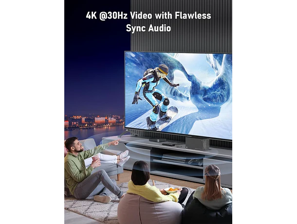 Switch HDMI 4K con Control Remoto Lemorele G99