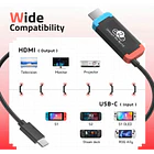 Cable USB-C a HDMI para Nintendo Switch 2 Lemorele L100 6