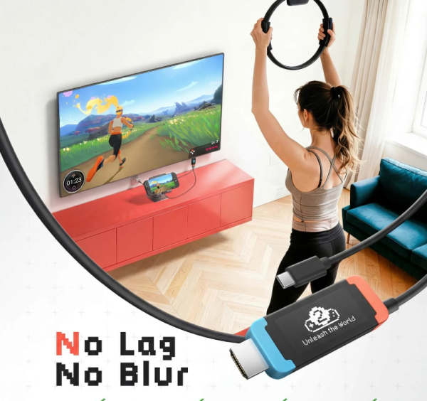 Cable USB-C a HDMI para Nintendo Switch 2 Lemorele L100 3