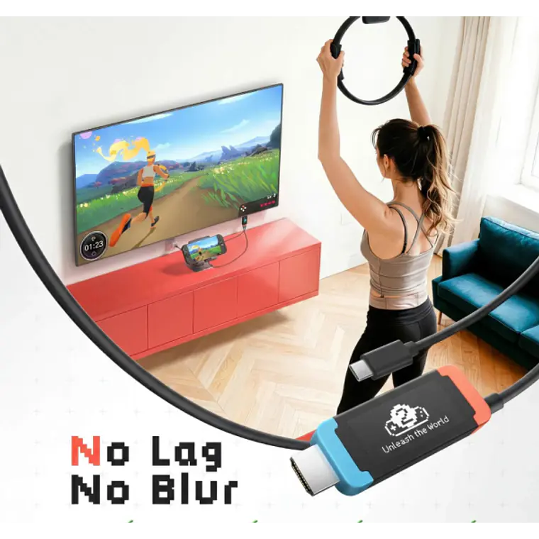 Cable USB-C a HDMI para Nintendo Switch 2 Lemorele L100 3