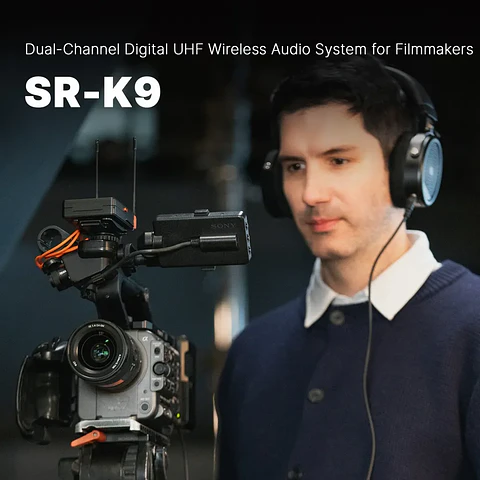 Sistema de Audio Inalámbrico UHF Digital de Doble Canal K9 para Cineastas