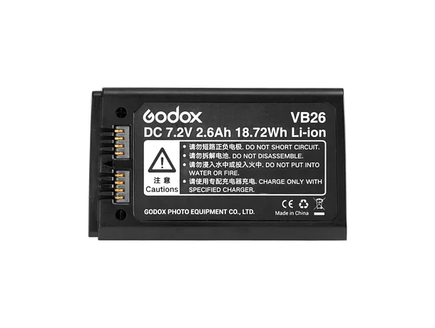 Batería de Repuesto para Flash V1 Compatible con Canon, Nikon, Sony y Fuji Godox VB26