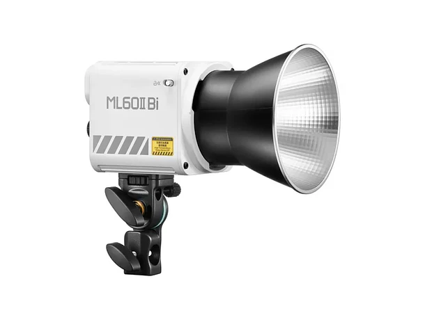 Luz LED Bicolor 70 W con Empuñadura y Battery Grip AK-B01 Godox ML60II BI Kit1