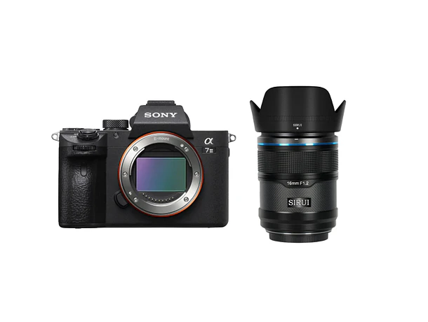 Cámara Sony A7 III Body + Lente Sirui Sniper 16 mm f/1.2 
