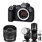 Cámara Canon Mirrorless EOS R6 MKII Body + Lente RF 35 mm f/1.8 IS Macro STM + Flash Neewer Z2-C TTL - Miniatura 1