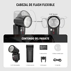 Cámara Canon Mirrorless EOS R6 MKII Body + Lente RF 35 mm f/1.8 IS Macro STM + Flash Neewer Z2-C TTL 8
