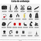 Cámara 360° Insta360 X5 8K + Kit Accesorios 50 en 1 Neewer para Cámaras de Acción 3