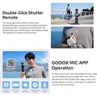 Kit de Micrófono Inalámbrico para Osmo Pocket hasta 200 m Godox Cube-OP3 6